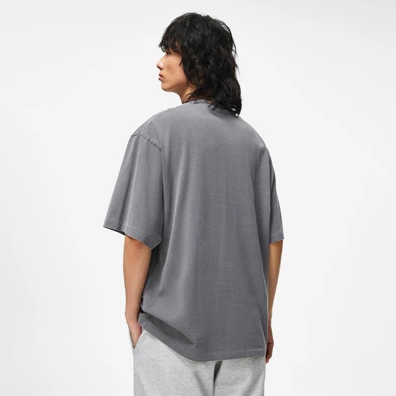 Li-Ning BadFive Logo Number Loose Fit T-shirt 'Washed Black' Men's AHST293-3
