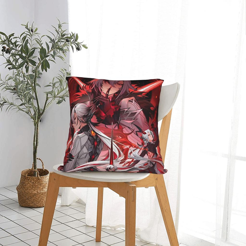 Anime game Genshin Impact Pillow Cover Fashion Pillow Case For Sofa Car Home Decor Custom Cushion Cover Gift