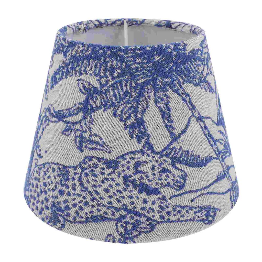 Iron Embroidered Lampshade Fabric Cover Table Home Decor Light Shades Tropical Flowers Lamp Lampshade Accessories