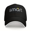 1 Smart Letterprinted Sandwich Baseball Cap Male and Female Adjustable Polyester Hand Washable One Size Fits All Holiday