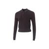 Breathable Solid Color Long Sleeve Polo Shirt Women Tops 6005630-246