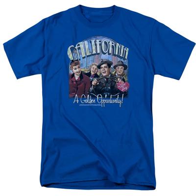 I Love Lucy Golden Opportunity Mens T Shirt Royal Officially Licensed