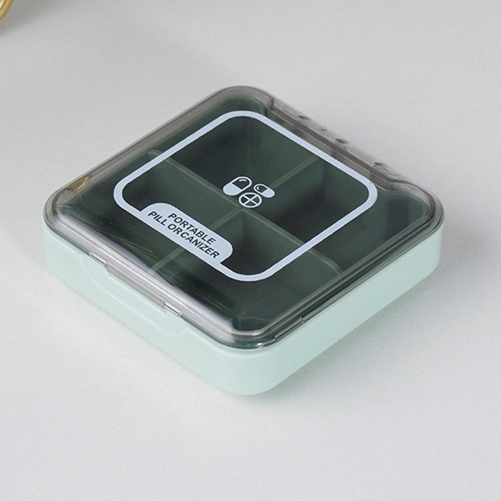 Medicine Storage Box Portable Sealed Dust-Proof Medicine Box Carry With You Divided Tablet Box Divided Packaging