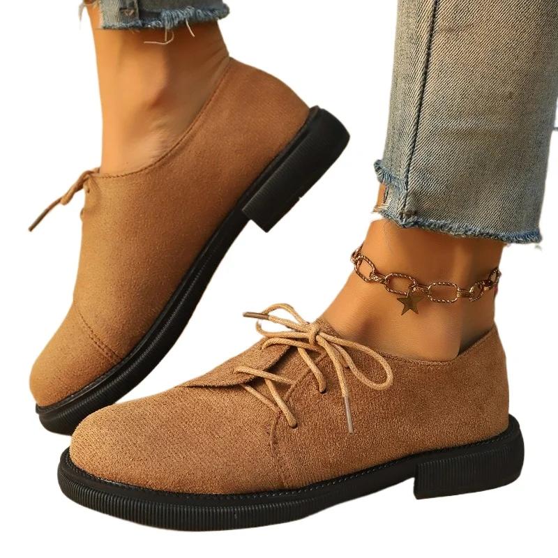 Женская обувь 2024 года горячая распродажа женские туфли на высоком каблуке со шнуровкой спереди модные туфли с леопардовым принтом для офиса и карьеры новые туфли на каблуках больших размеров для женщин 42 2856₽