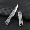Keychain Pendant Portable Sharp Cutter Super Lightweight High Hardness Outdoor Folding Cutter Sharp D2 Steel Mini Pocket Cutter