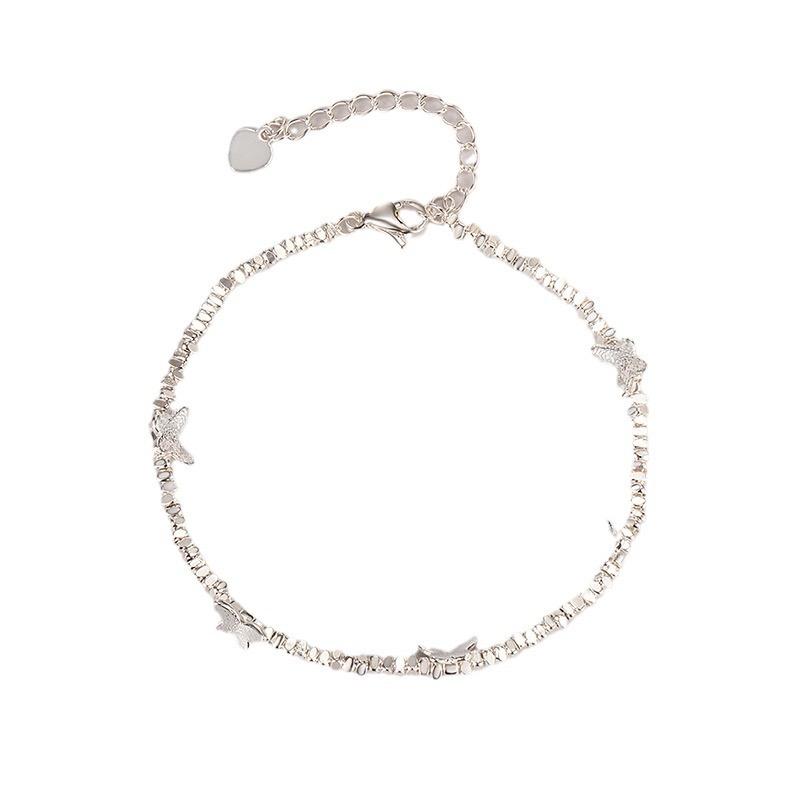 BF Club Silver Color Hiphop Thick Butterfly Shape Bracelet for Women Men Vintage Handmade Hasp Bracelet Birthday Gift