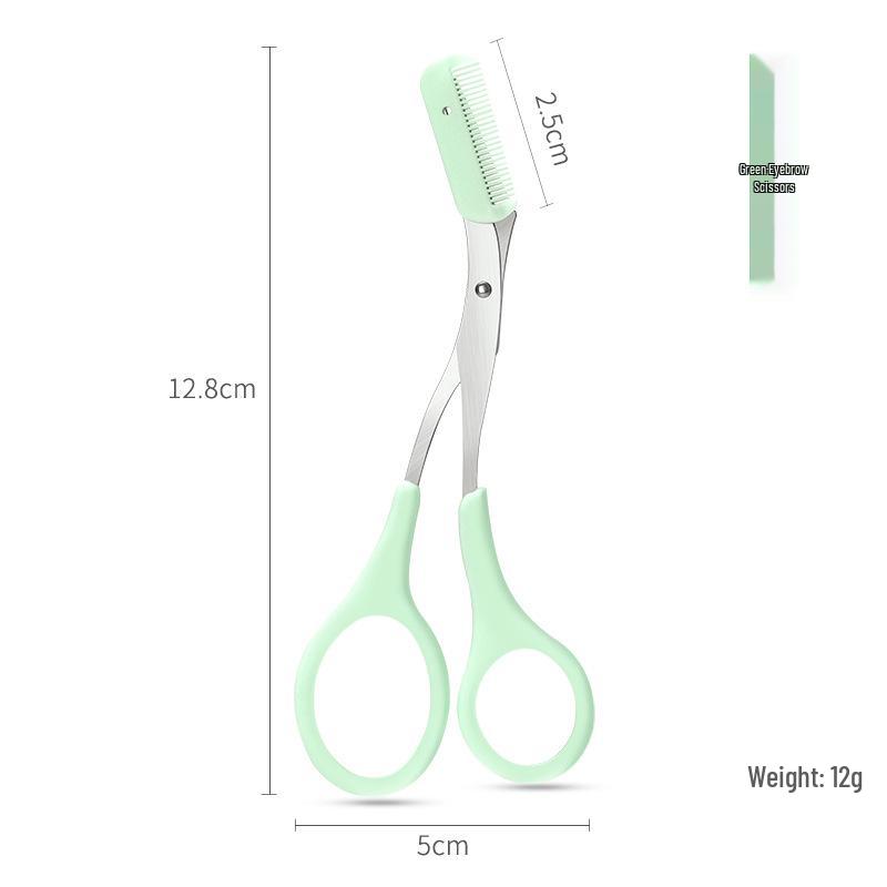 Eyebrow Shaping Kit: Beginner Scissors, Razor, and Comb Tools