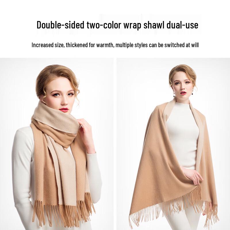 LENGKEORL Women's Cashmere Blend Autumn Winter Scarf Shawl