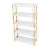 5-Tier Wooden Open Bookcase, Modern Display Bookshelf, Tall Book Shelf Labor-saving Cleaning for Corridors, Balconies,Study Room