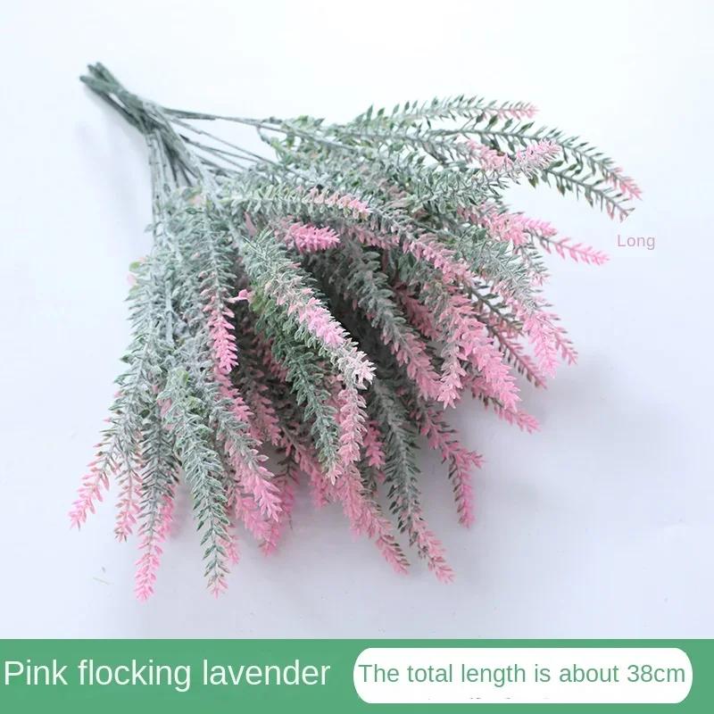 1 Bundle Purple Artificial Lavender Flowers Bouquet Artificial Plant For Home Outdoor Garden Wedding Office Table Decoration
