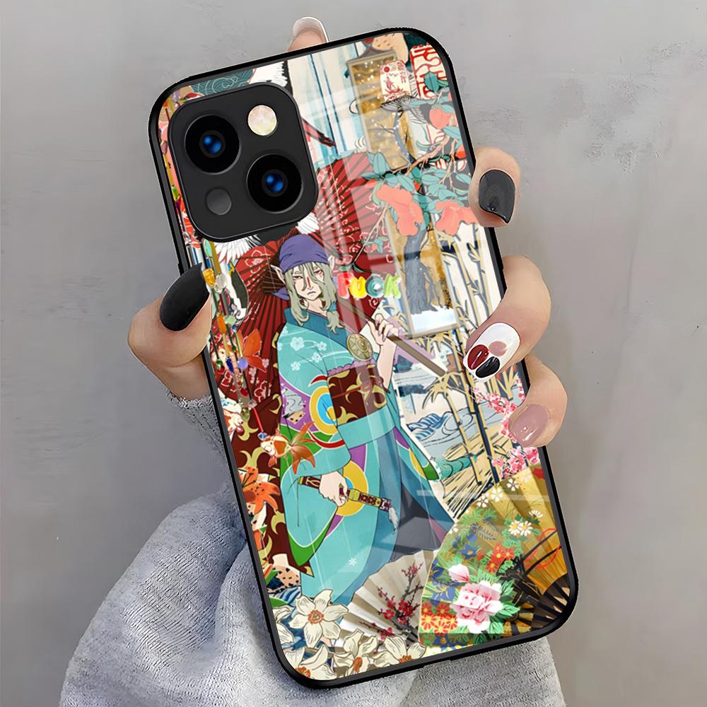 Anime Mononoke Kusuriuri Phone Case For IPhone 17 Pro Max 16 15 14 Pro Max 13 11 X Xs Xr 8 7Plus Glass Cover