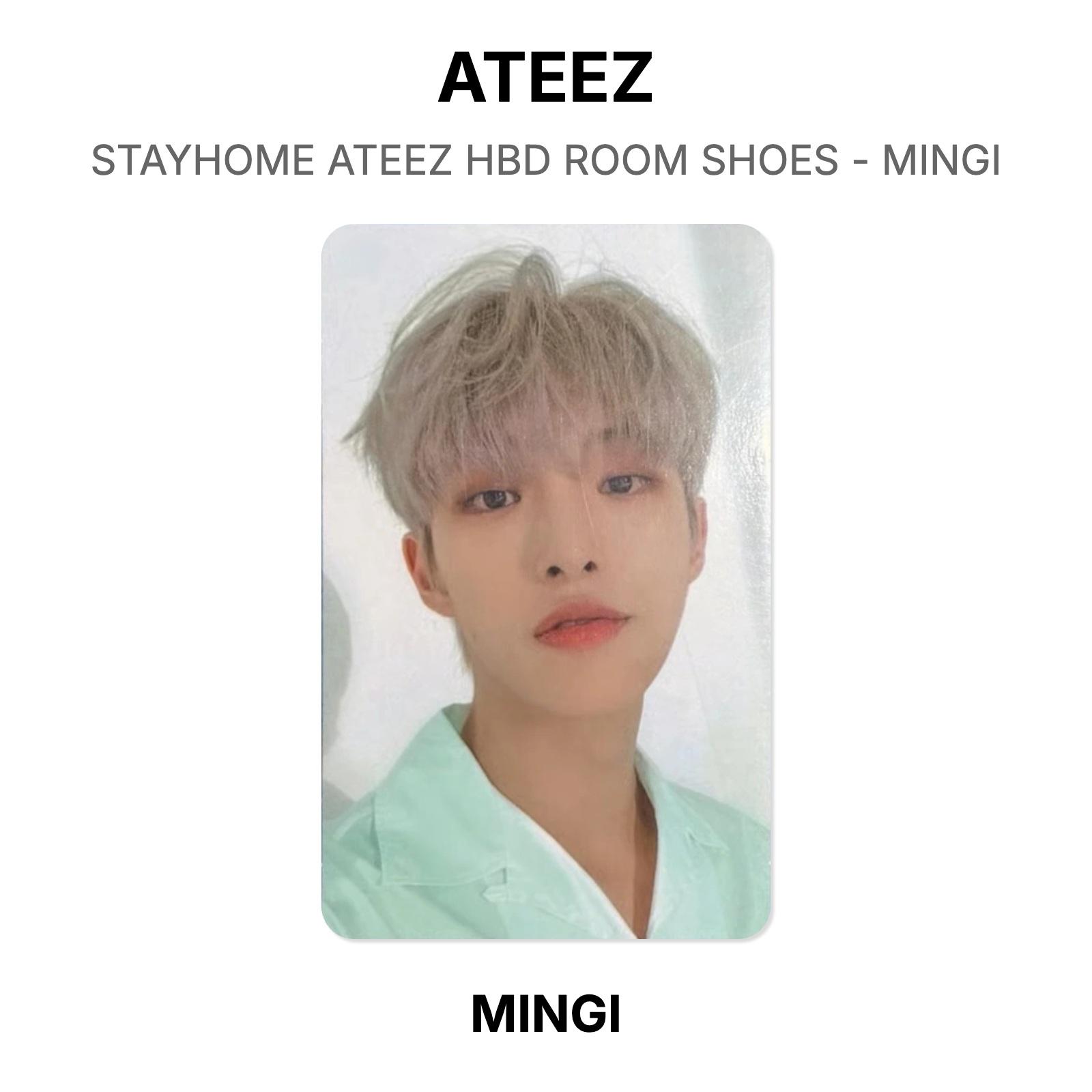 ATEEZ STAYHOME ATEEZ HBD ROOM SHOES - MINGI Official Photocard MINGI