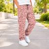 Boys Leopard Print Cargo Pants with and Pockets Casual Everyday Trousers