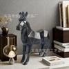Resin statue ornament A faceted style steed home office desktop resin decoration