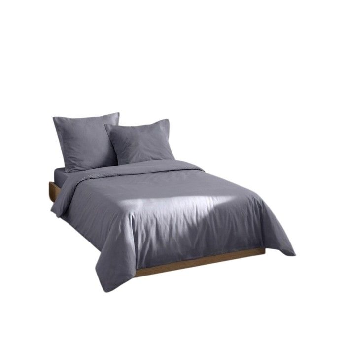 Parure de lit 260 x 240 cm Cocon ardoise