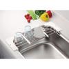Pearl Metal Sliding Sink, Bran Kitchen, White, Approx. 18cm Wide x 44.5-68cm Long x 2cm High, HB-3668