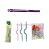  Interchangeable Aluminum Crochet Hook with 8 Tip 3.0mm-7.0mm for Knitting Craft