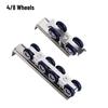 1PCS Sliding Door Roller Hanging Pulley Rail Track for Home Room Wood Door 4/8 Hanging Wheels Rail Track