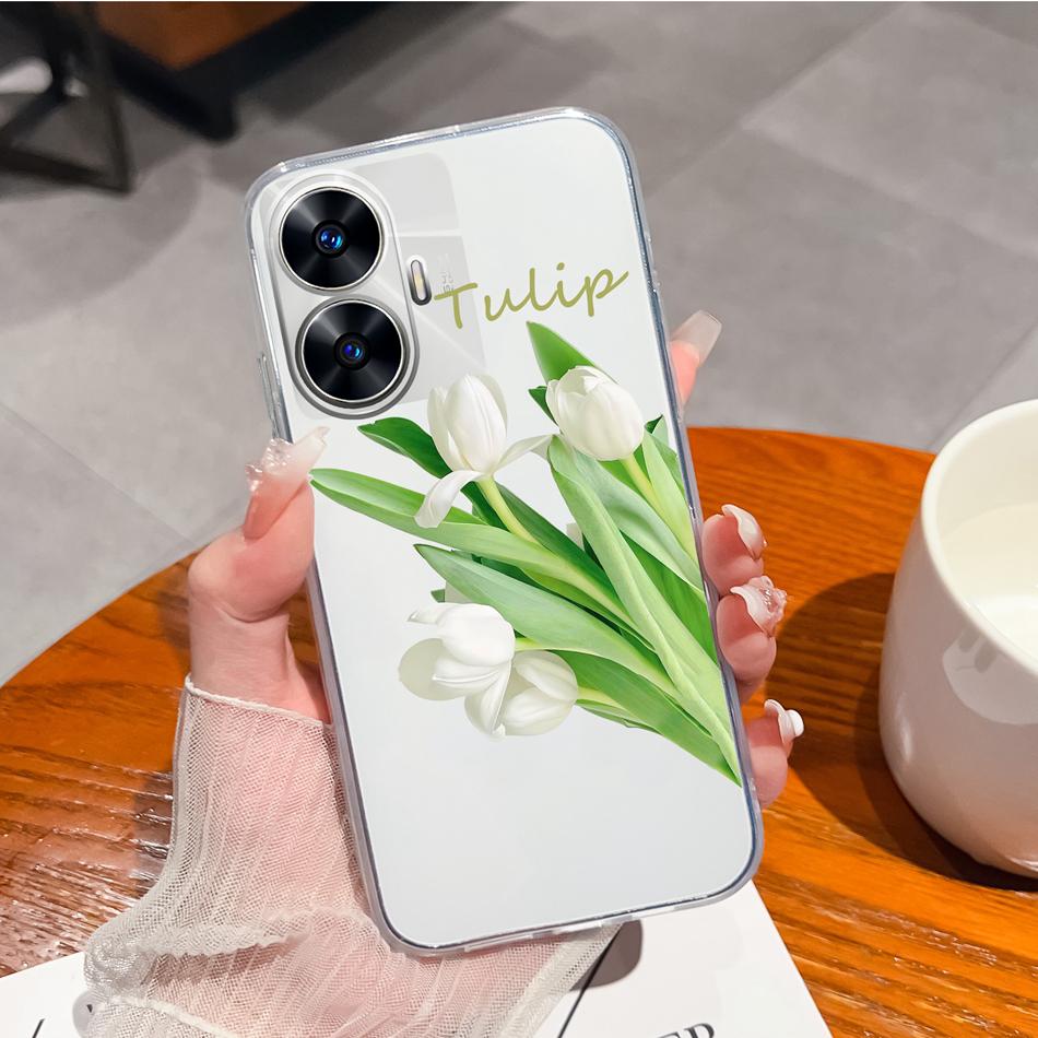For OPPO Realme C55 C53 Phone Case Creative Soft TPU Silicone Clear Anti Drop Back Cover For Realme C 55 53 RealmeC55 Funda Capa