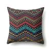 Ethnic Style Colorful Boho Polyester Pillowcase Car Decoration Home Printed Waist Pillowcase