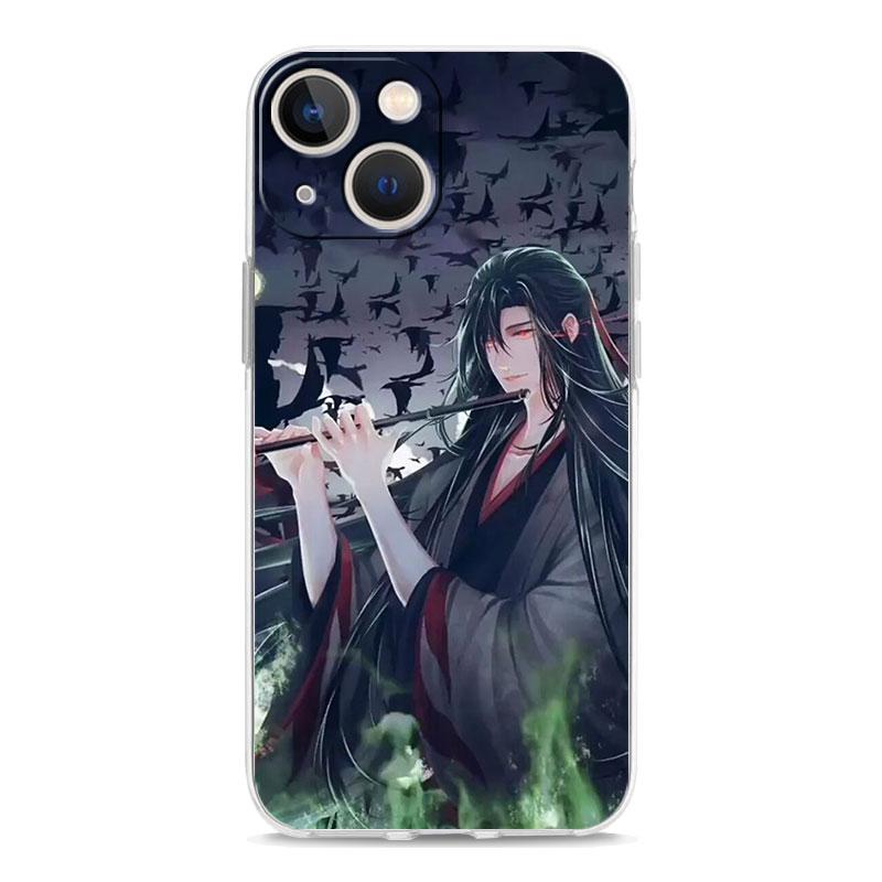 Luxus-Telefonhülle für iPhone 15 14 13 12 11 Pro Max XS X XR 7 8 Plus Soft Clear Stoßfeste Hülle Anime Mo Dao Zu Shi Wei Wuxian