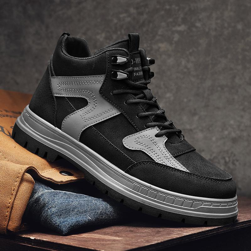 Men's Shoes 2025 New Autumn High-top Martin Shoes Men's Outdoor Tooling Shoes Men's Sports and Leisure Trendy Shoes Youth