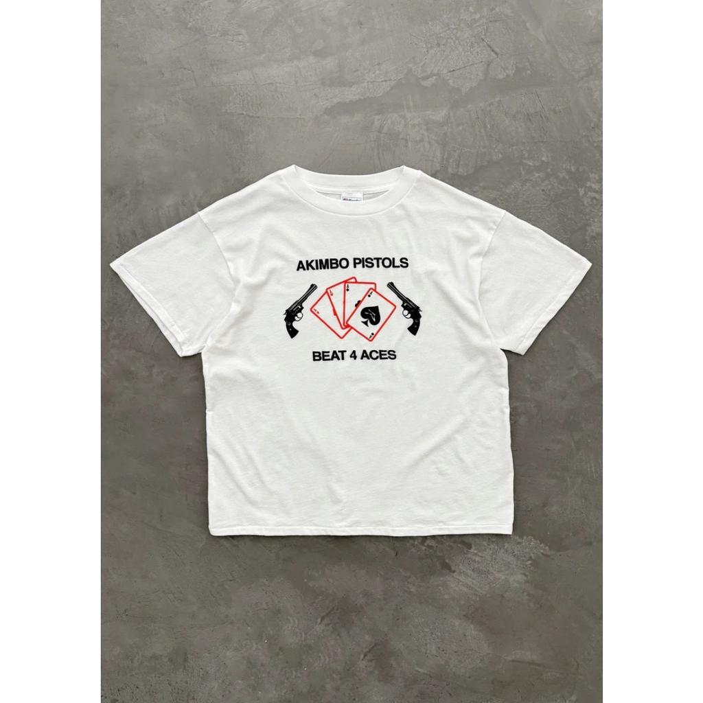 ZYLLO New Letter Printed Round Neck Short-Sleeved T-Shirt for Men and Women