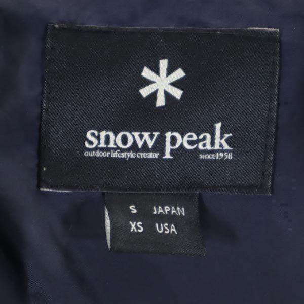 SNOWPEAK Down Jacket S Navy Blue Women Used