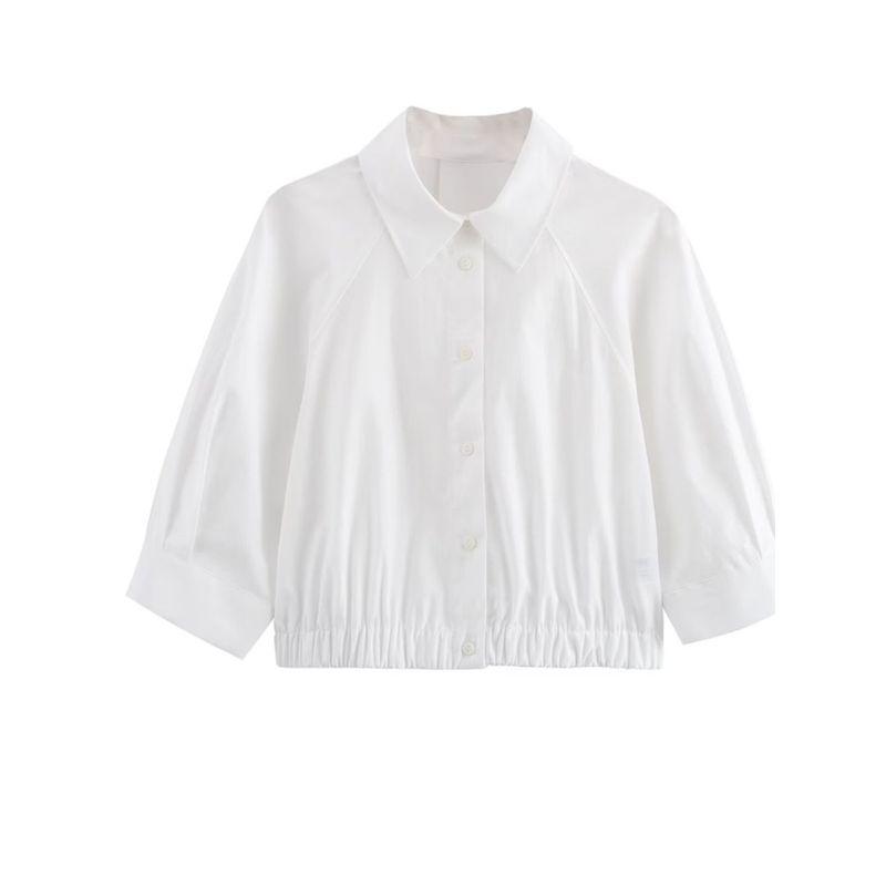 Kaslead New Arrival Women's Clothing Fashion Style Fashion All-Match Minimalist Stretch Short Shirt 9479062 251