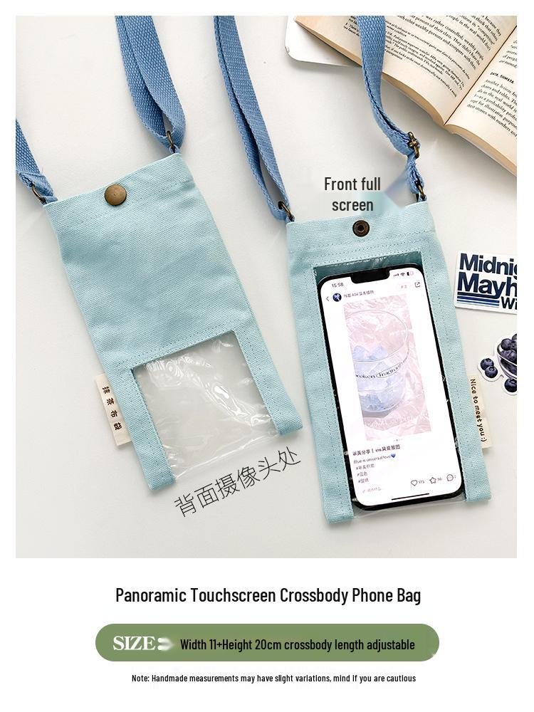 Sommerreise Touchscreen Umhänge-Handytasche - Mini Hänge-Halsbeutel