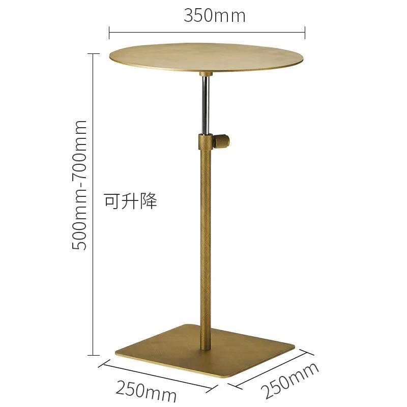 Home Decoration Accessory Living Room Furniture Sofa Side Tables Nordic Metal Lifting Coffee Indoor Table Mobile Bedside Table