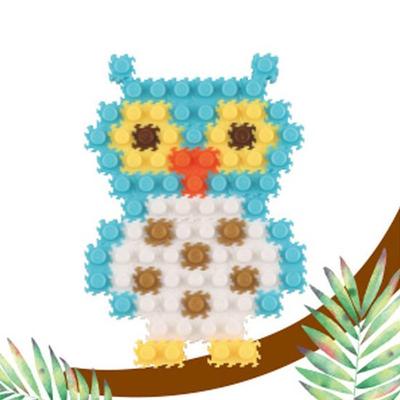 Uniart Uniblock UB002 Sova Sestavitelná Figurka Výroba