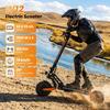 W12 Elektroroller 1500W*2 Doppelmotor 25Ah Akku 11'' Offroad-Reifen Doppelscheibenbremse Doppelfederung Geschwindigkeit 25KM/H Elektroroller