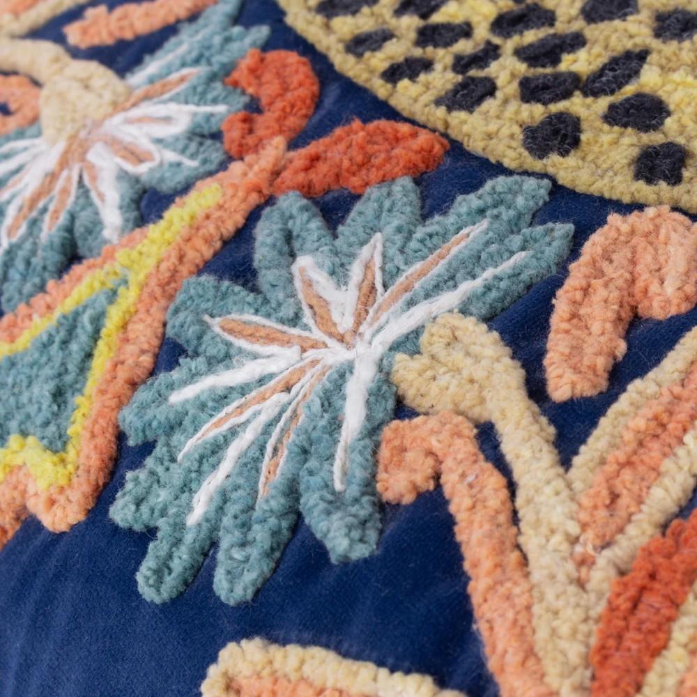 Wylder Regal Embroidered Leopard Cushion Cover