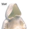 Desktop Scary Decor 3D Printed Glow In The Dark Skull Ornament, Gothic Hooded Ghost Statue Luminous Spooky Figurine for Halloween Decoration,