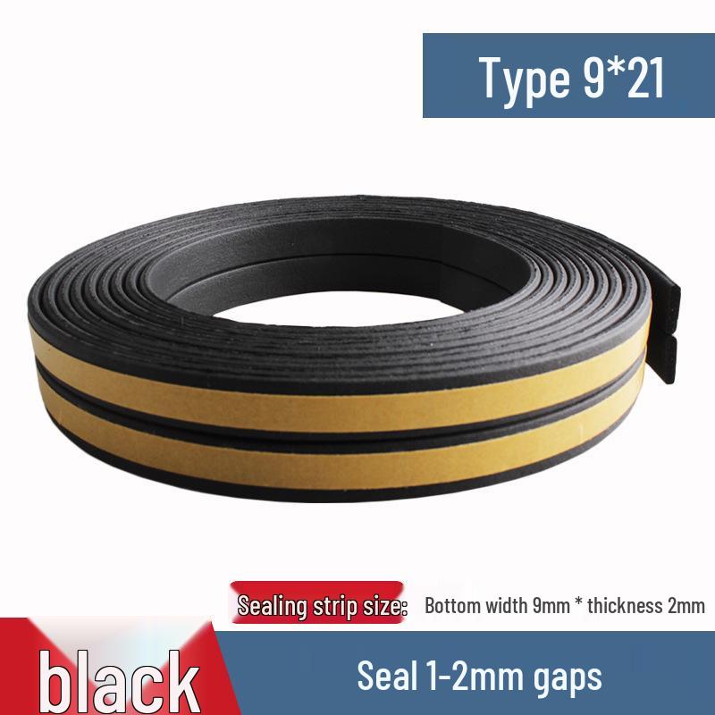 Self-Adhesive Weatherproof Door & Window Foam Seal Strip - 6m, Soundproof & Insulating