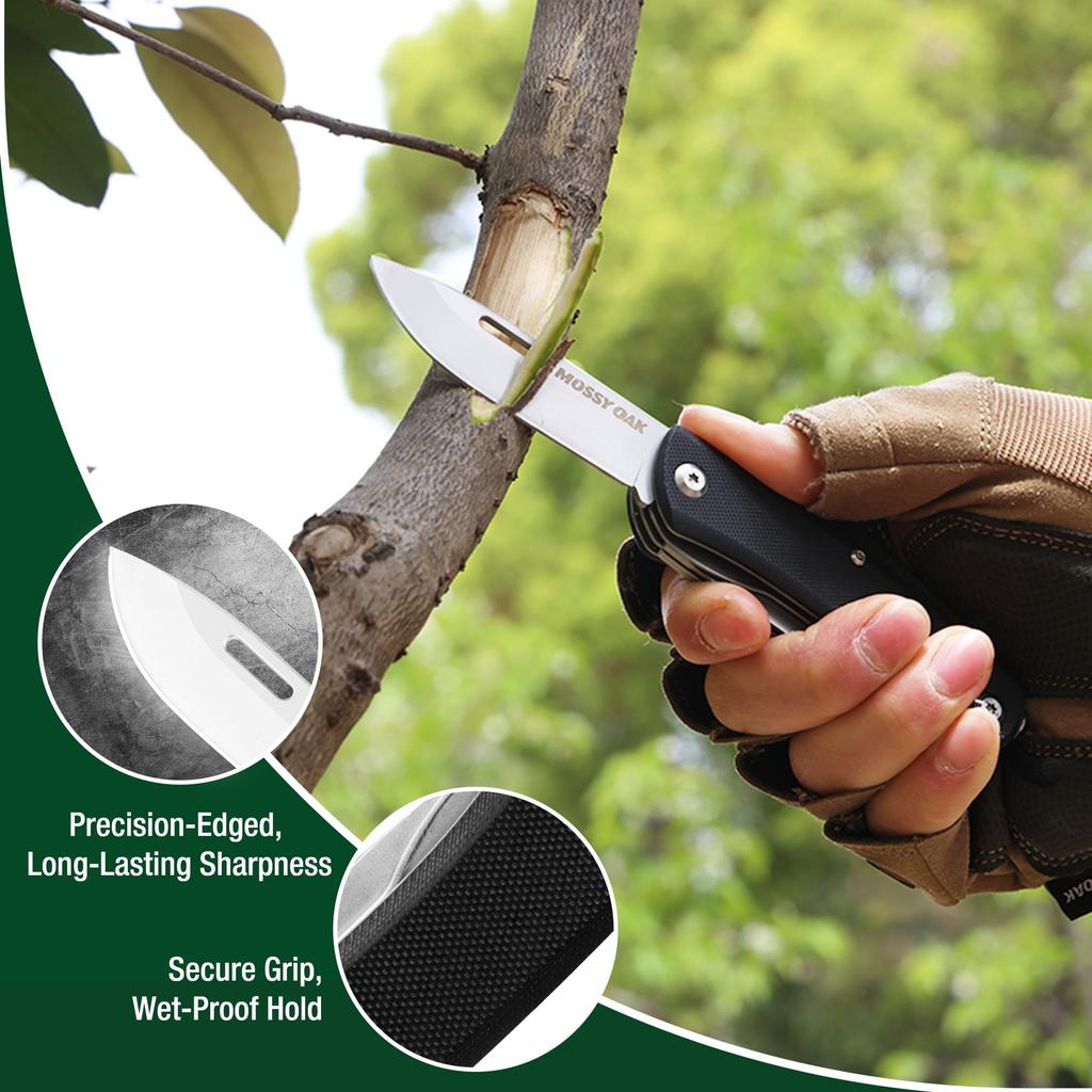 MOSSY OAK Outdoor with Locking Equipped with 10 Can Bottle Disaster Prevention Multi-function Knife, Multi-tool, 10-in-1, Multi-knife Function,