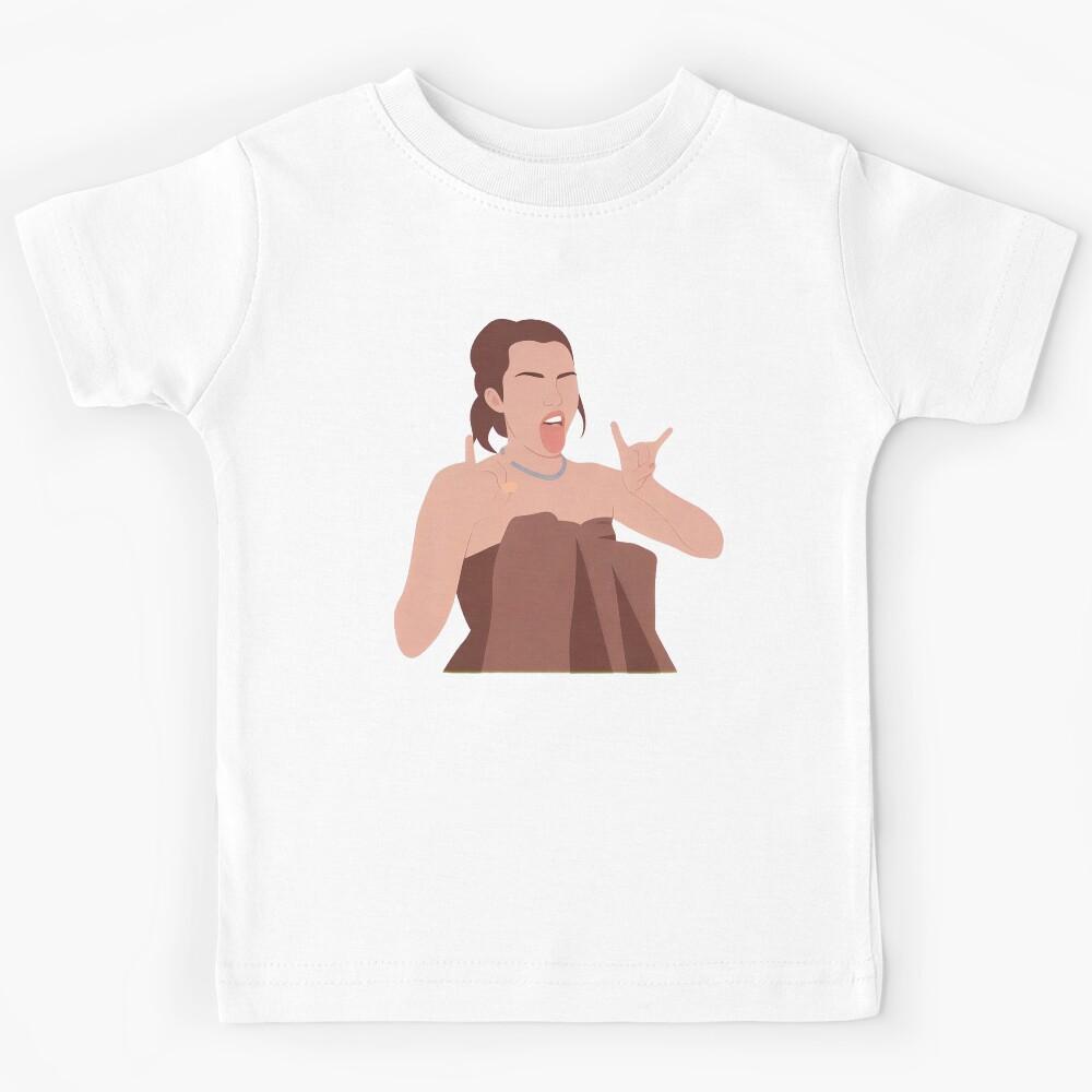 Miley Cyrus Lineless Illustration Kids T-Shirt 110