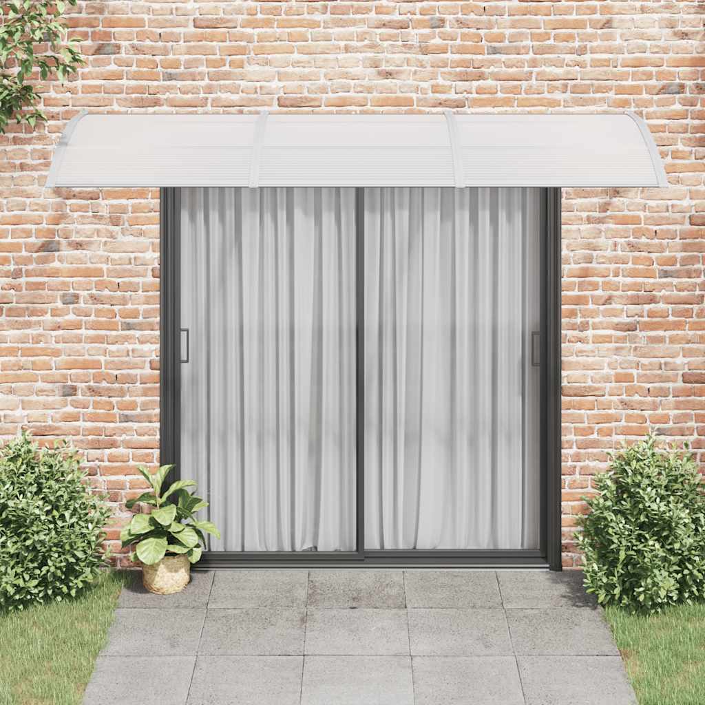 Vidaxl Door Canopy, Grey, 300X100 Cm, Polycarbonate
