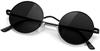 KANASTAL Round Sunglasses for Men and Classic UV Ultra for Driving Women, Polarized, Design, Fashionable, Protection, Lightweight, (Matte Black)