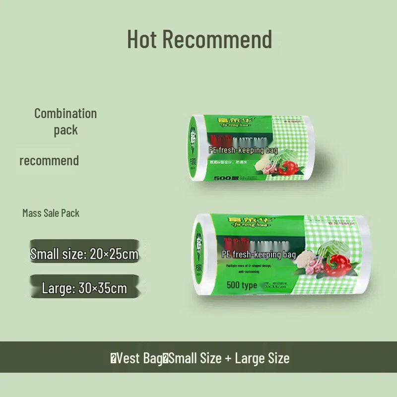ZISIZ Food-Grade Vest-Style Fresh-Keeping Bags