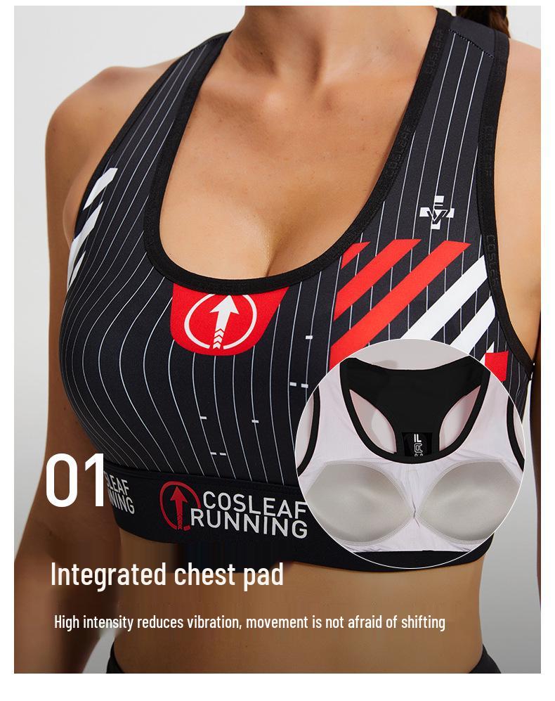 Women's High Impact Shockproof Sports Bra for Running and Fitness
