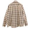 Sears 70s Made in USA Vintage Check Pattern Long sleeve CPO shirt L Brown Men's Used