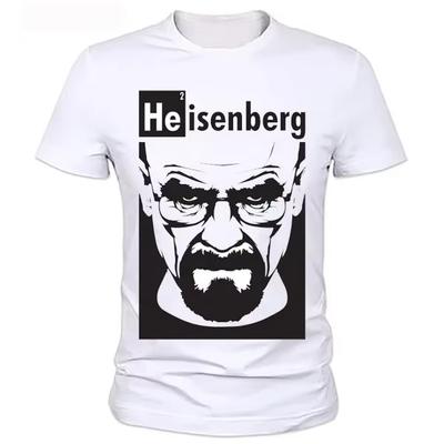 Summer O Neck Heisenberg Men Tshirt Short Sleeve Print Casual BreakingBad Print T Shirt for Man Breaking Bad T Shirt