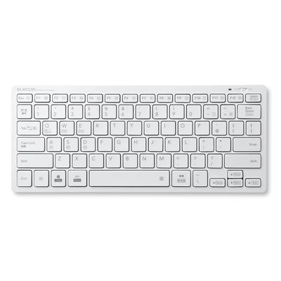 Elecom Keyboard Bluetooth Pantograph Mini Keyboard Compatible with Android White Windows, Mac, iOS, [Lightweight Model] TK-FBP102XWH