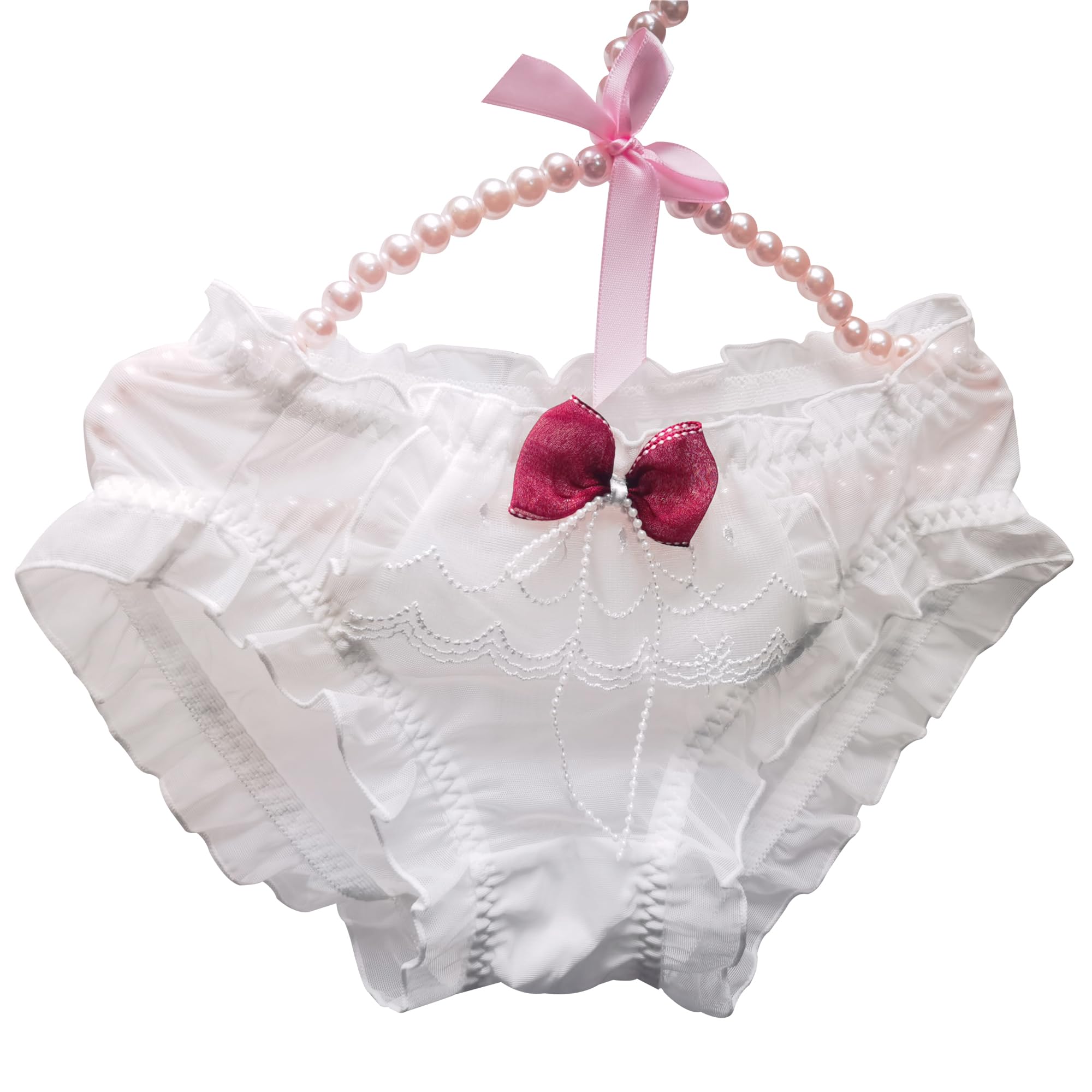 

Сексуальные трусики EasyTalk с милыми и элегантными прозрачными и соблазнительными девичьими мягкими и нежными, дышащими и удобными для учениц старших классов белый