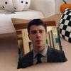 TToby Kebbell Cushion Cover Throw Pillow Cover Hidden Button Durable Polyester Chair Cushion