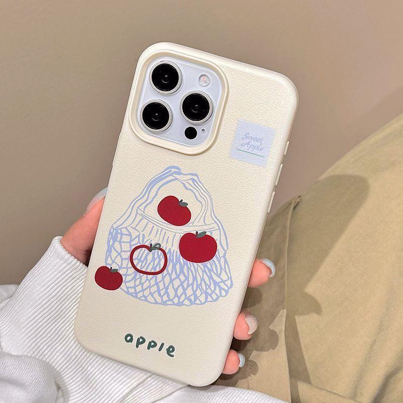 

Woven Bag Apple Suitable for Iphone16pro 15 Lychee Pattern 12 Mobile Phone Case Apple 11 13 Anti Fall 14pro Apple 12PROMAX