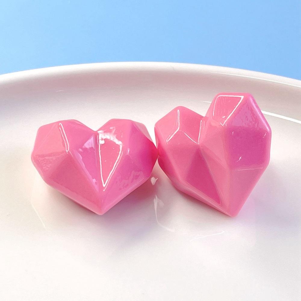 

10 шт. Новые милые мини-детали из смолы с мультяшным дизайном в форме сердца, с плоской задней стороной, украшения для аксессуаров для волос