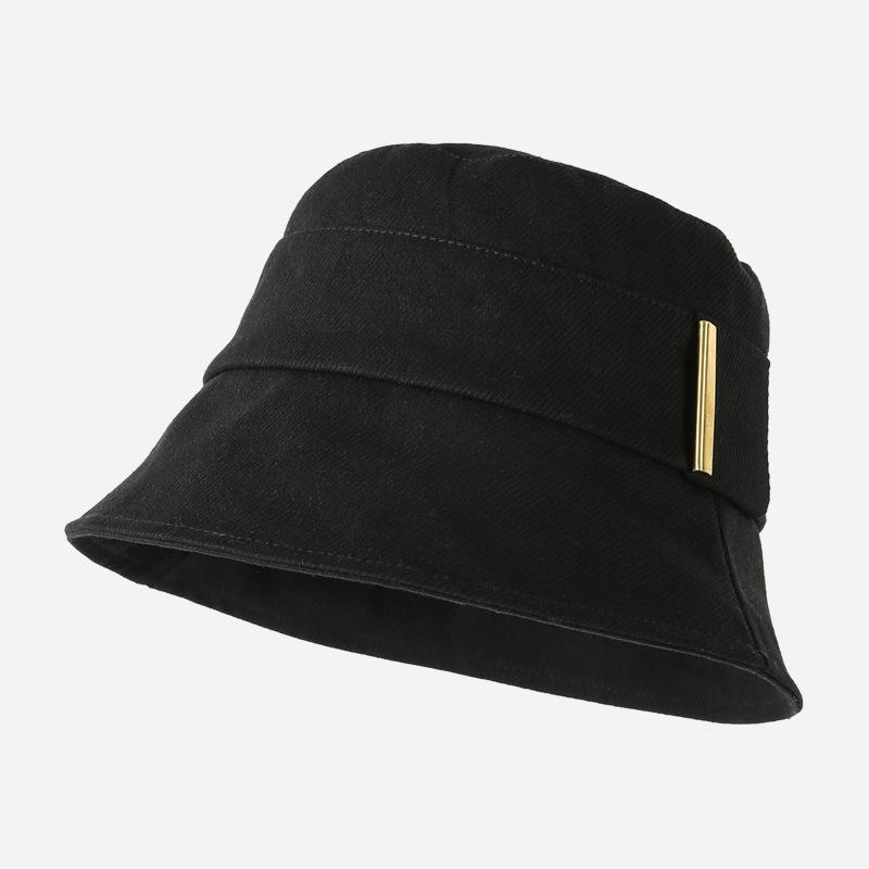 Summer Classic Solid Colors Bucket Hat Cotton Women UV Protection Fisherman Cap Adult Spring Casual Panama Hat Travel Beach Bob